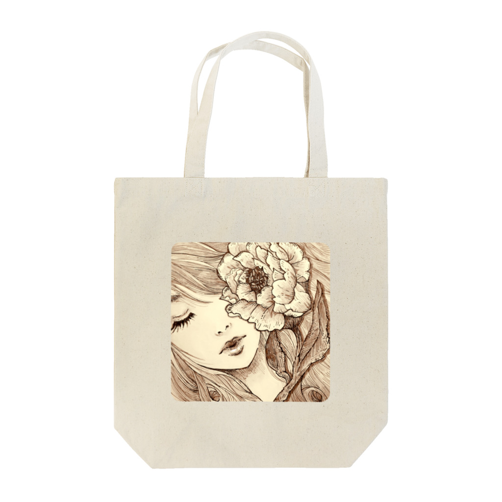 harupink🌸ペット似顔絵illustのsleeping beauty 眠り姫 Tote Bag