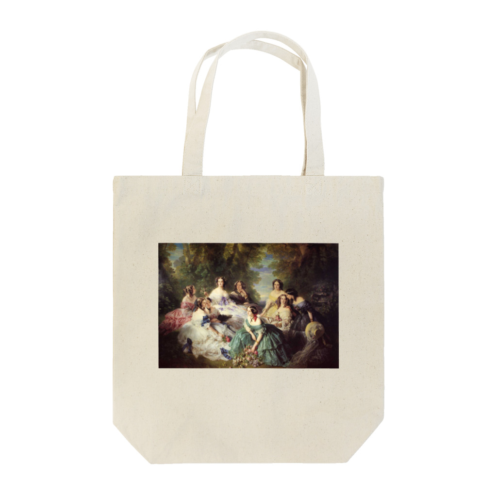 世界の絵画アートグッズのフランツ・ヴィンターハルター《侍女に囲まれたウジェニー皇后》 トートバッグ