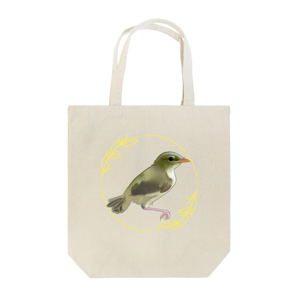 やちよ｜リアル鳥イラストのウグイスのヒナちゃん Tote Bag