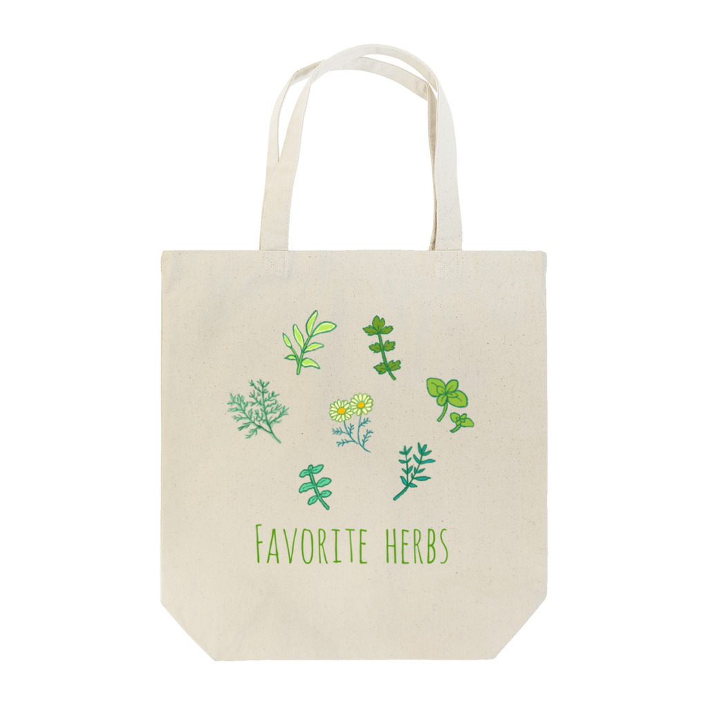 こもれび村のFavorite herbs Tote Bag