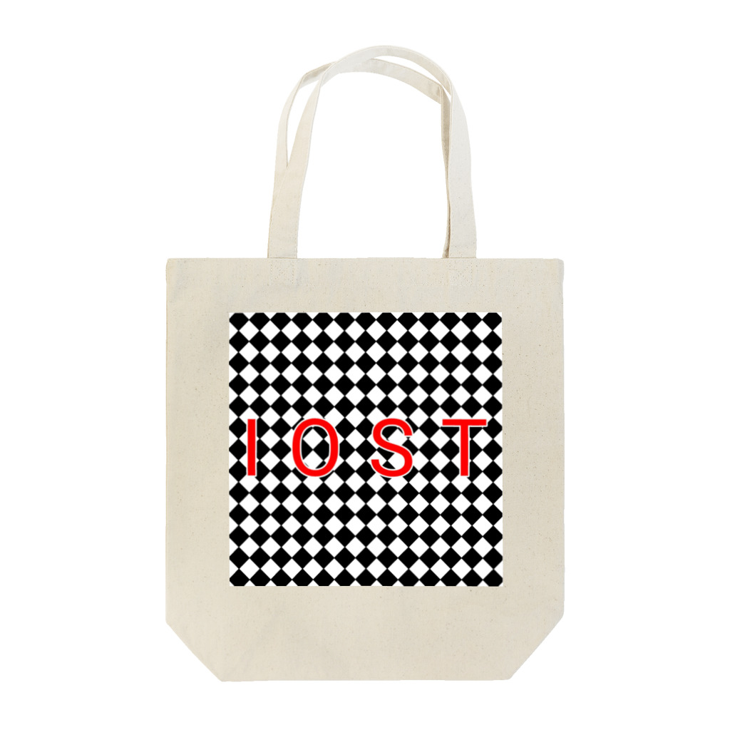 IOST_Supporter_CharityのIOSTバーサスデザイン③(菱形黒) Tote Bag