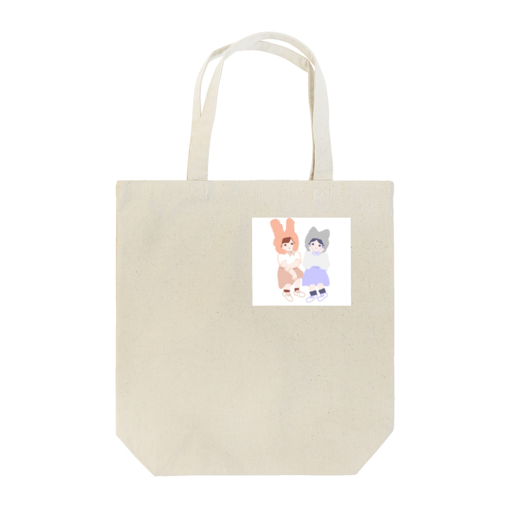 🎗のうさぎちゃんとねこちゃん Tote Bag