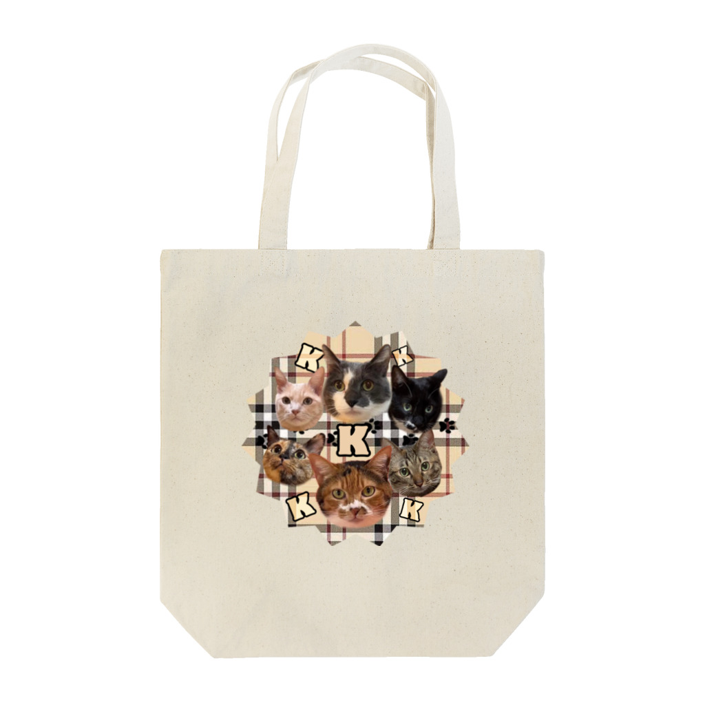 くぅTikTok猫部のTikTok猫部６にゃんトートバッグ Tote Bag