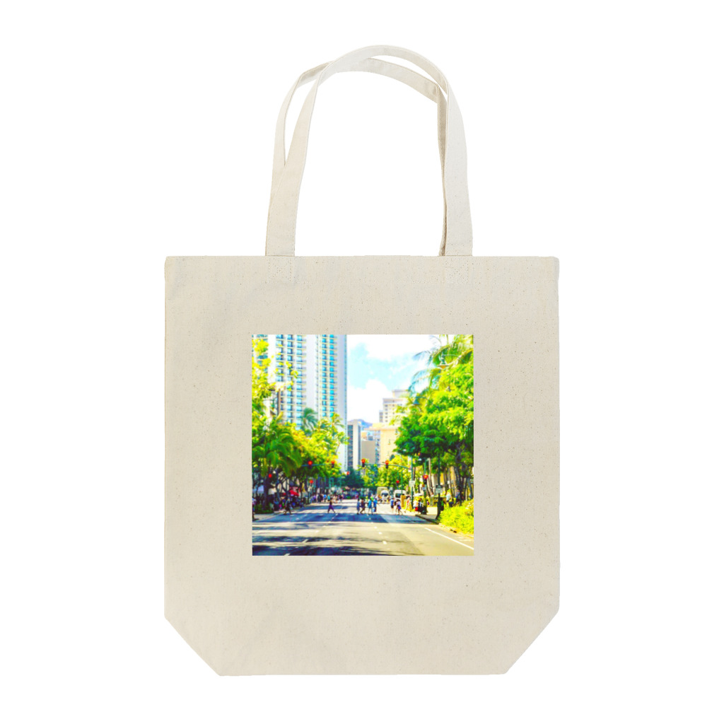 アロハビレッジのワイキキ通り🚶🚶‍♂️🚶 Tote Bag