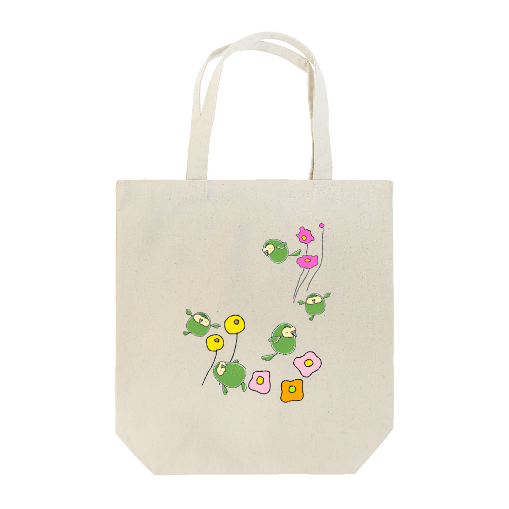 ことりや＊ぼたんのさわるとカカポになるよ Tote Bag