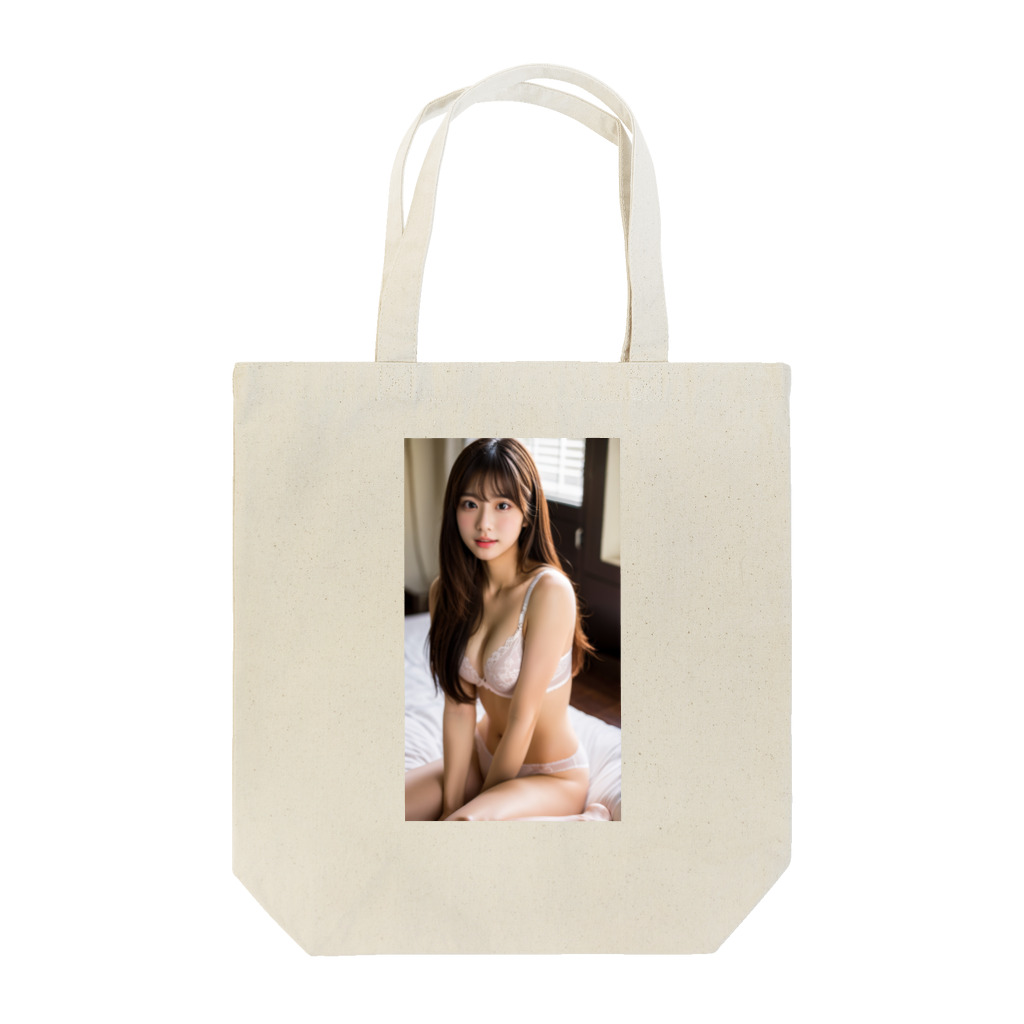 BeautifulLadyCollectionTokyoのAI下着美女(白) Tote Bag