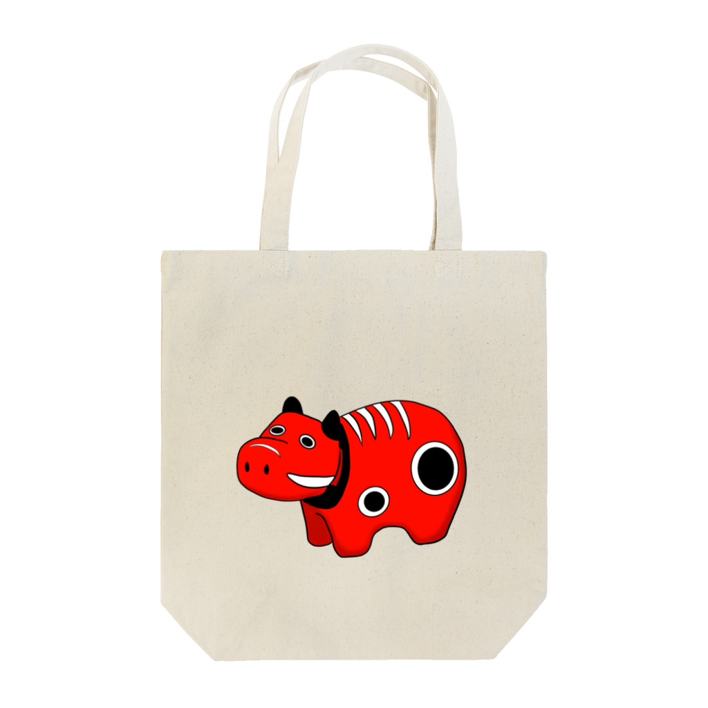 atelierSEEK  artistic garageの赤べこちゃんトートバッグ Tote Bag