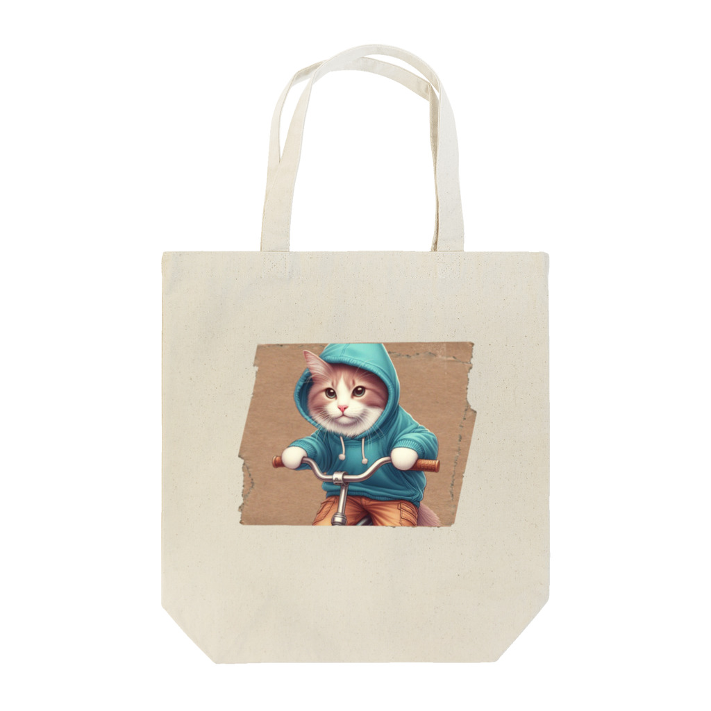 終わらない夢🌈のにゃんこ🐱 Tote Bag