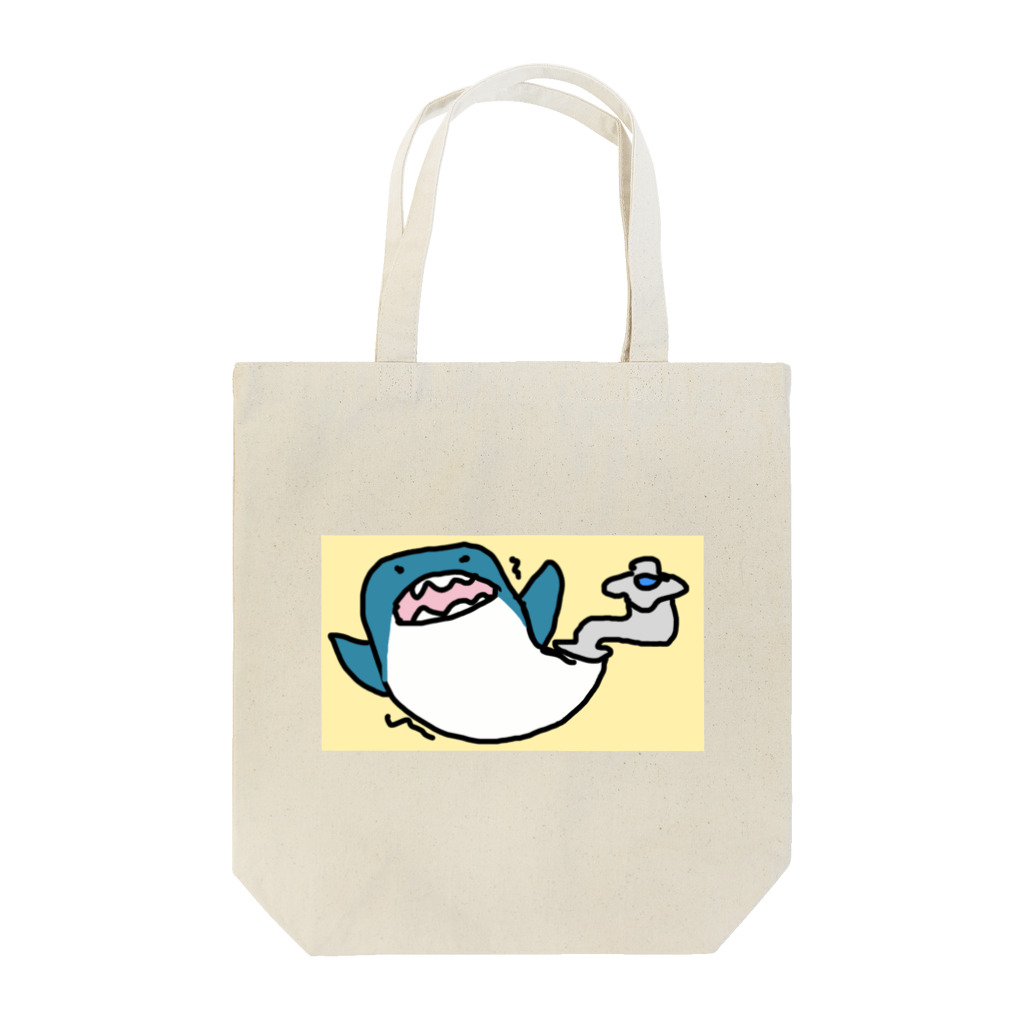 ダイナマイト87ねこ大商会の蛇口に吸われるさめです Tote Bag