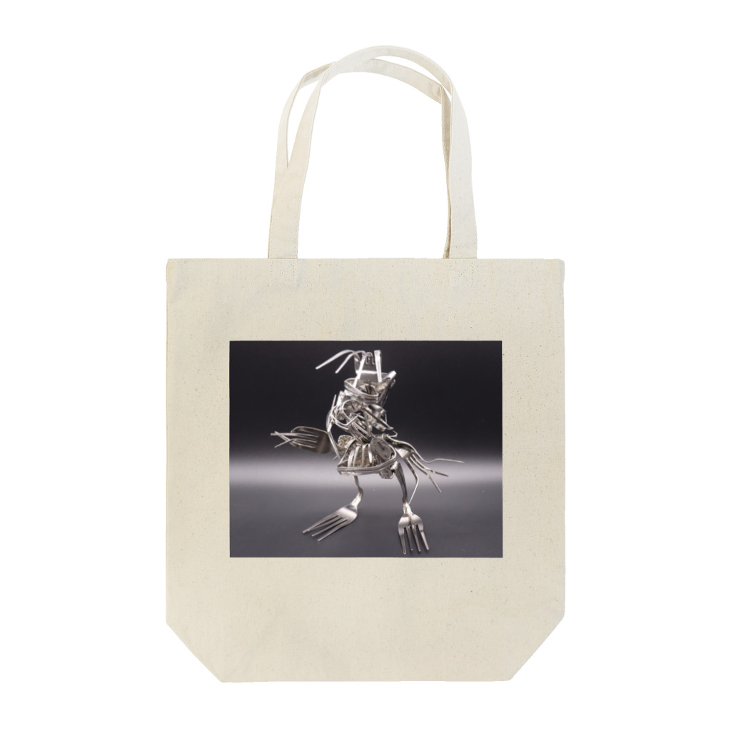 🌙と🪐のFork ContemporaryArt Tote Bag