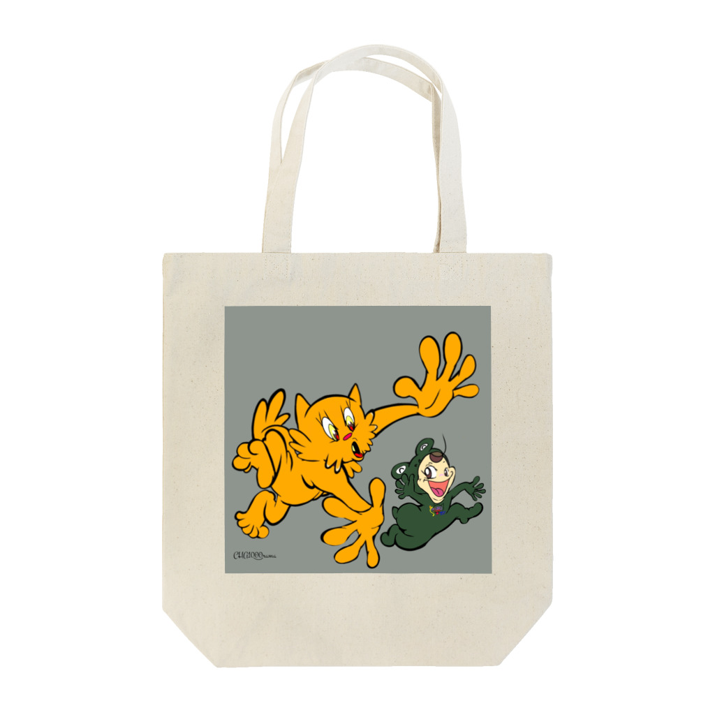 ちゃとらま　CHA10ramaのチャトラマとカエル女　　CHA1000rama Tote Bag