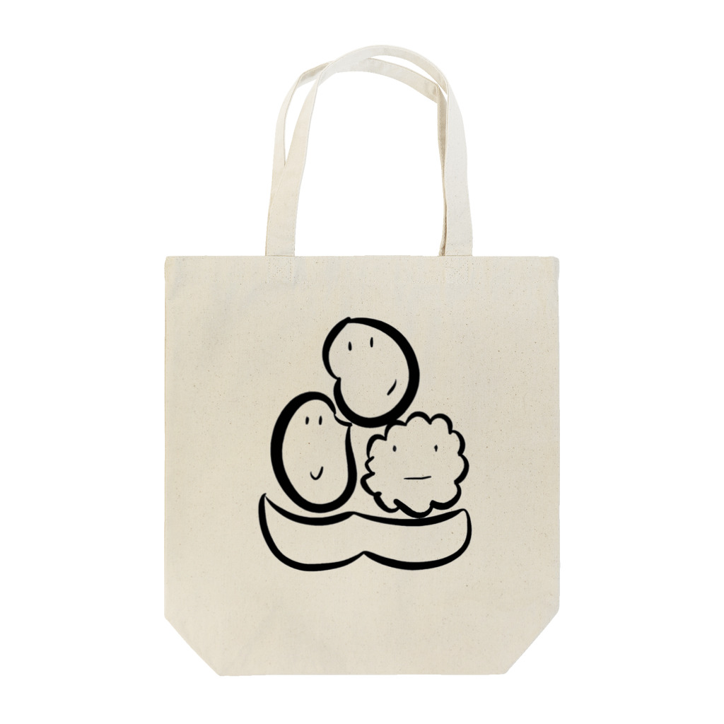 ワンモナイトのまめべー、こめべー、みそべー Tote Bag