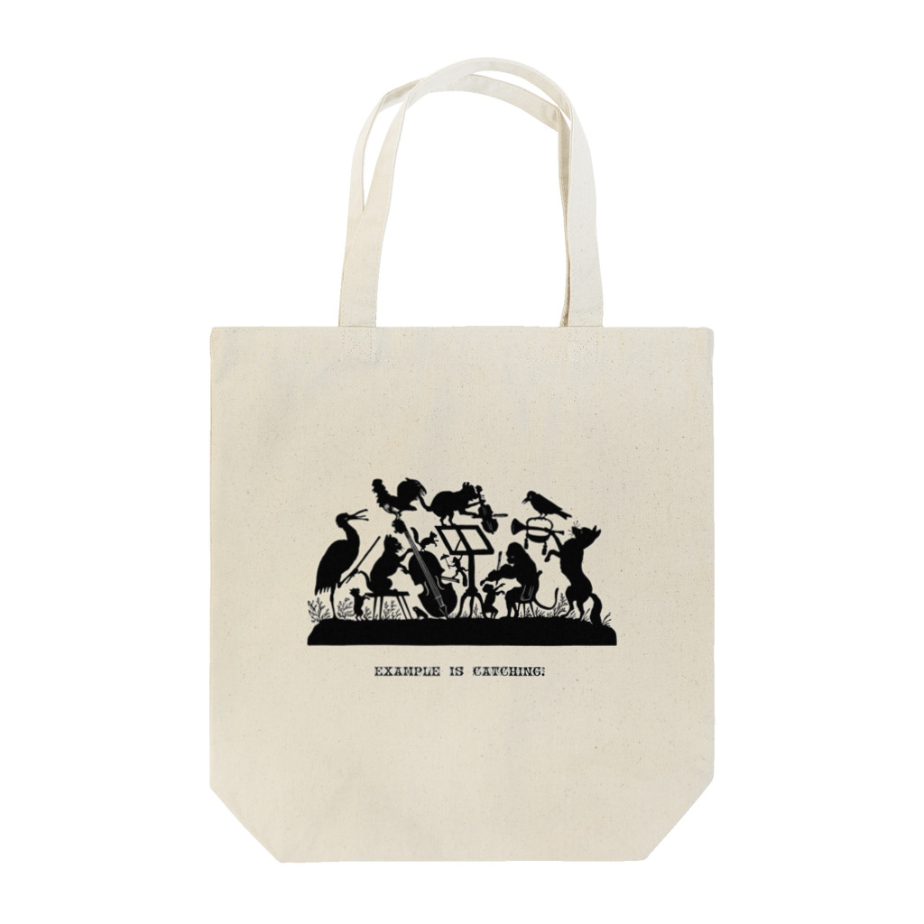 ボタニカルアートの演奏する動物たち Tote Bag