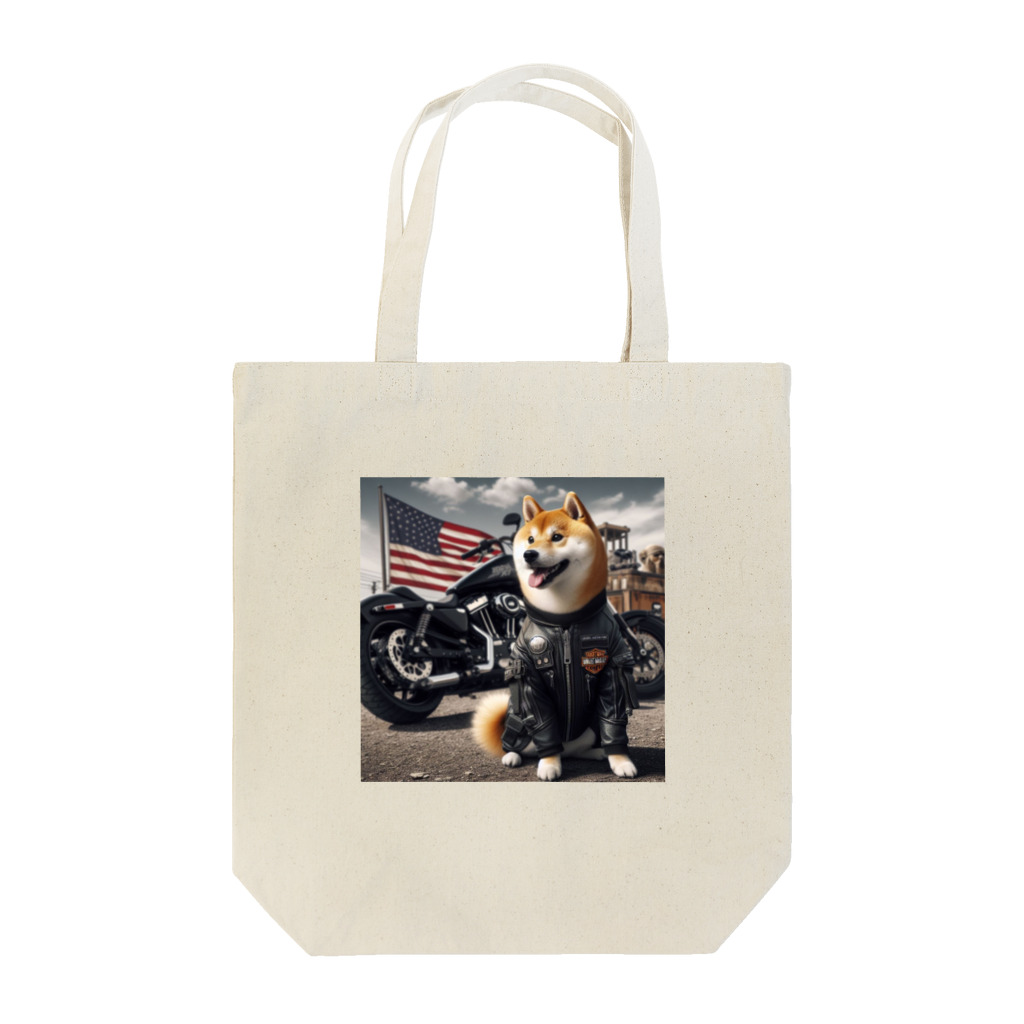 ANTARESのアメリカンライダー柴犬 Tote Bag