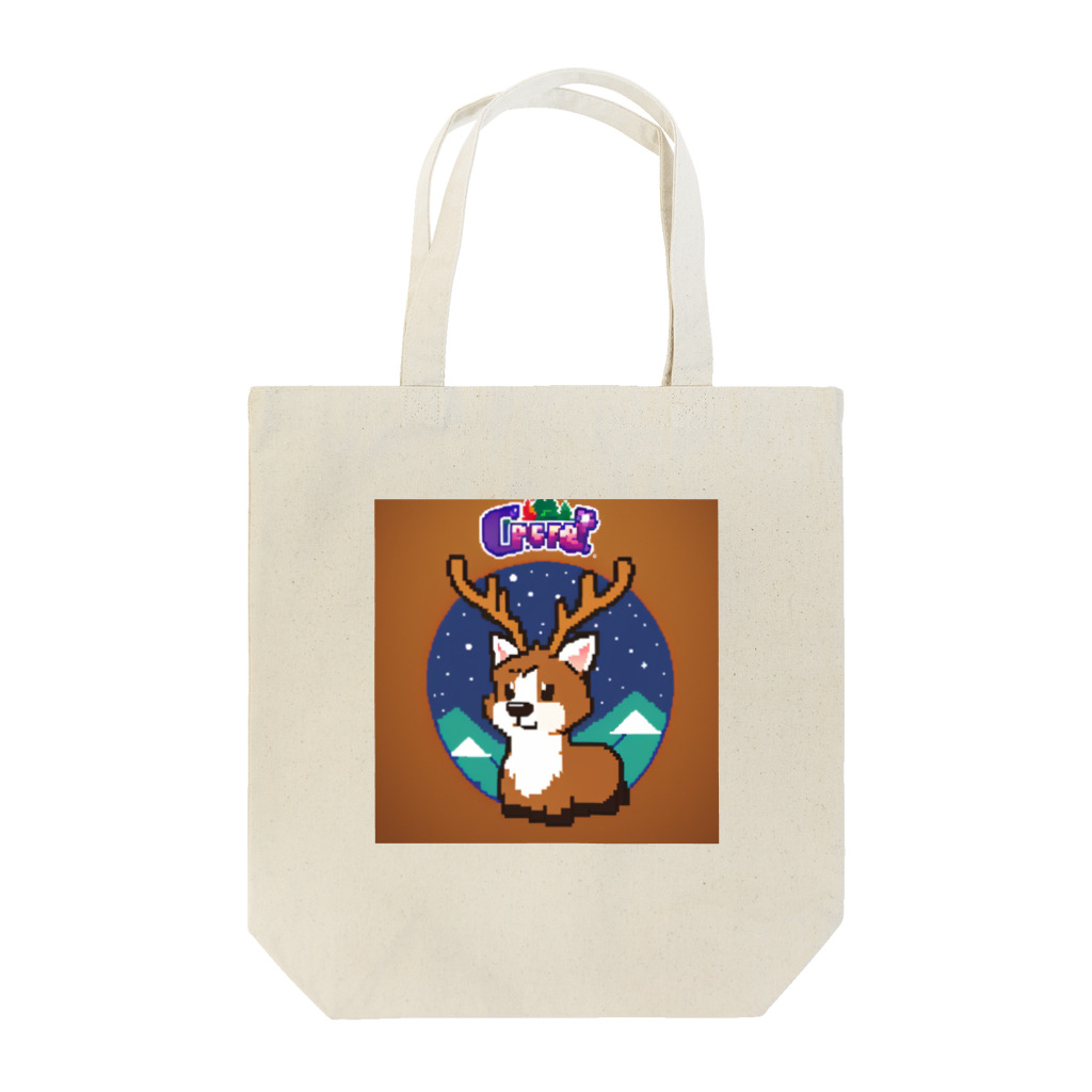 おしゃれなグッズ集のトナカイのドット絵　トナドット Tote Bag