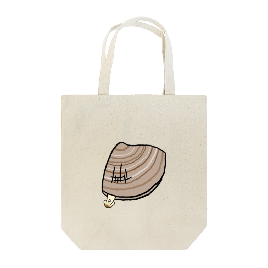 らららカスタネットのシジミからひょっこりイッヌ Tote Bag