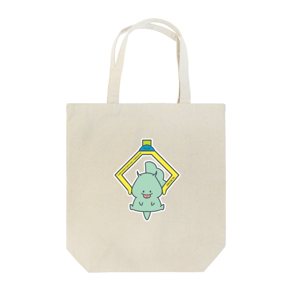 akoca.(アコカ)のトリケラトプスのとりきち-クレーン- Tote Bag