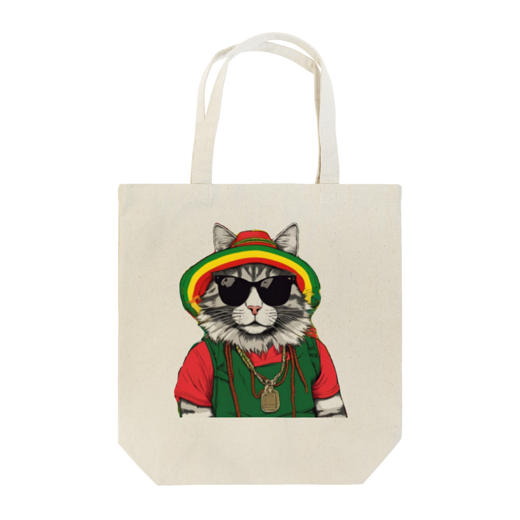 そぼろ堂の【レゲェと猫】 Tote Bag