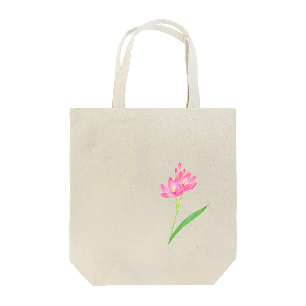 小さな星の庭のピンクのお花 Tote Bag
