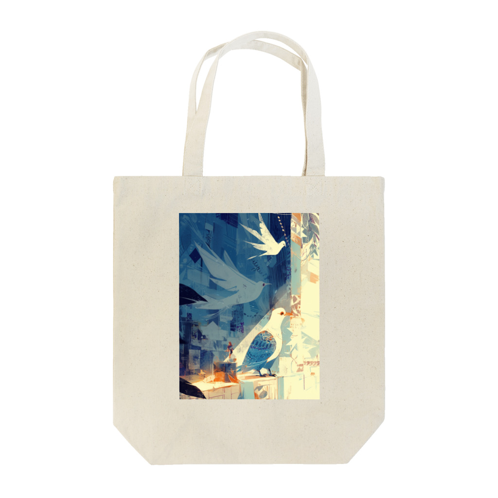 AQUAMETAVERSEの静寂の中の鳥　なでしこ1478 Tote Bag