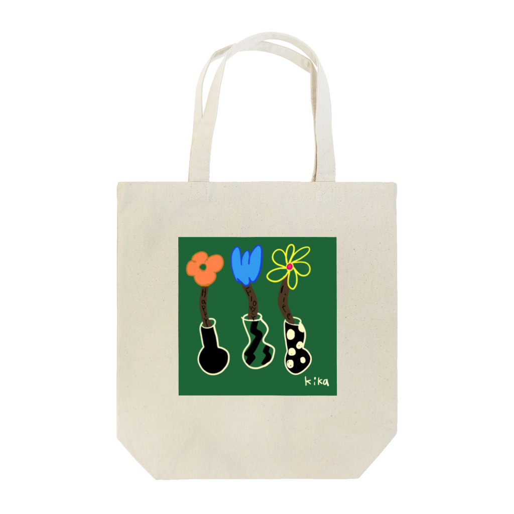 kika0116のハッピーFlower Tote Bag