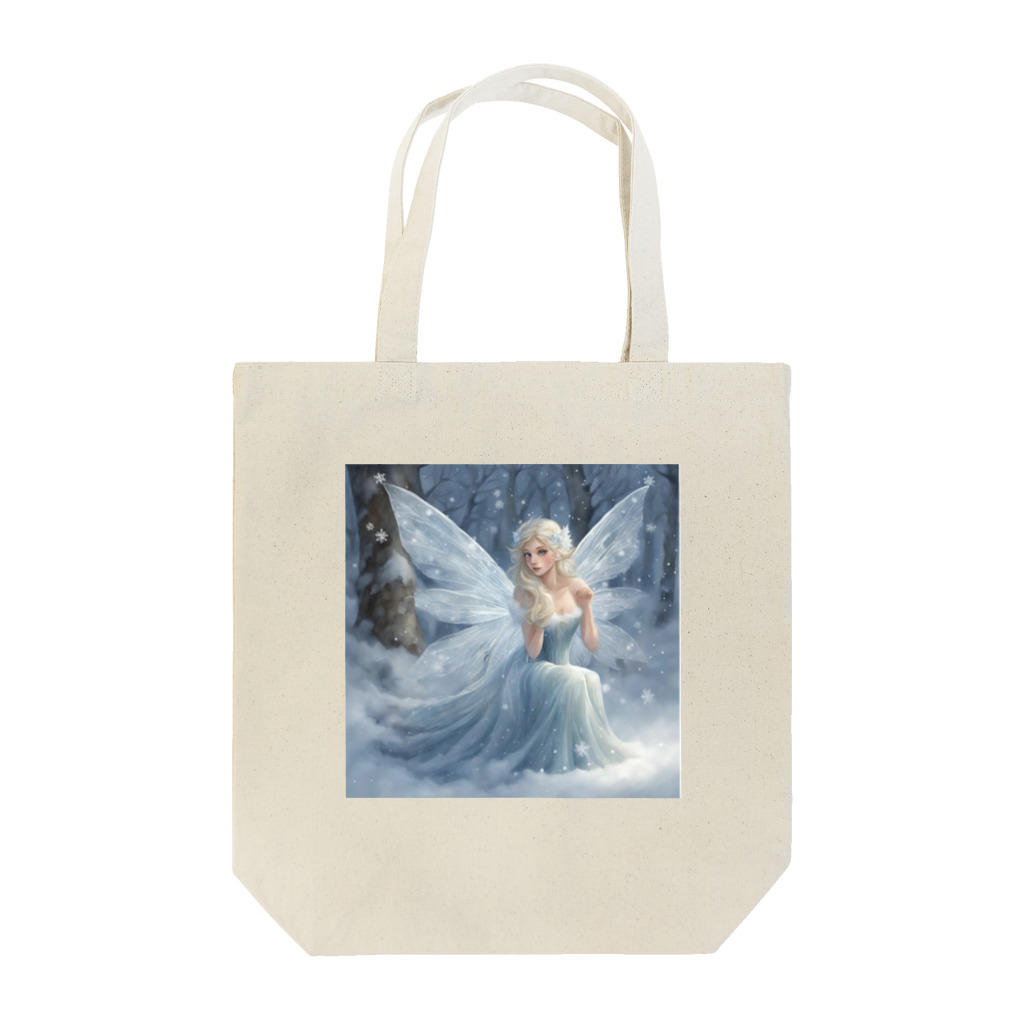 アイピクチャリィの雪の妖精 トートバッグ