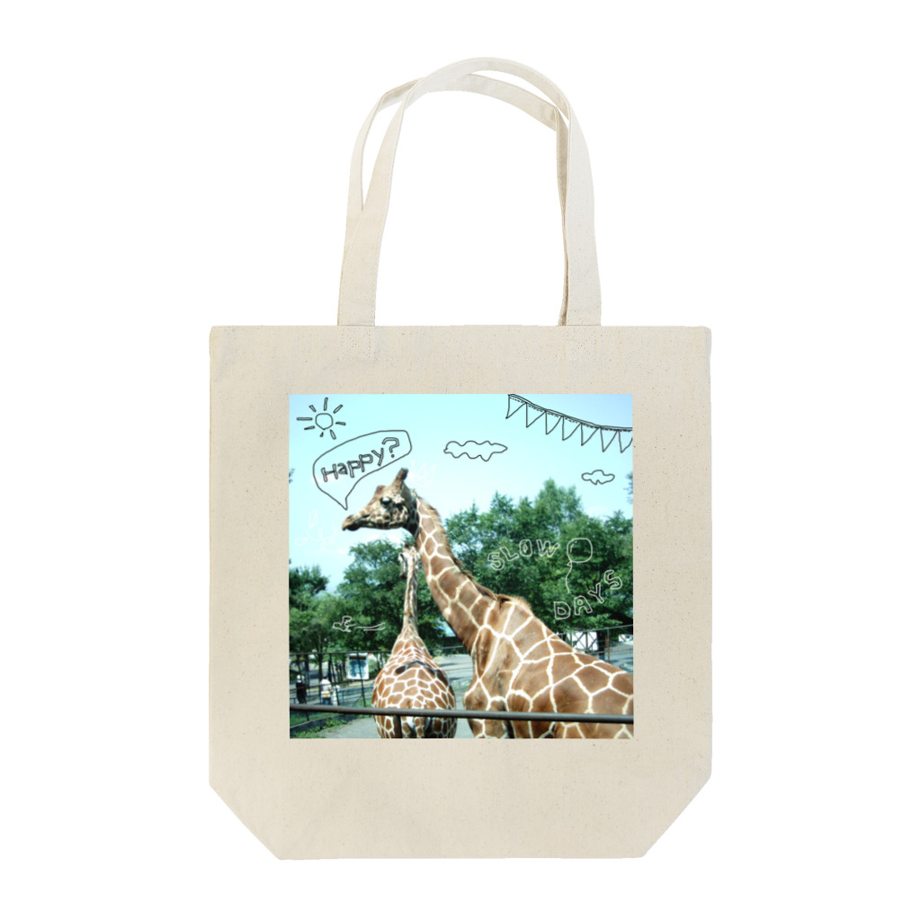 rokugatsunoumiのキリンのスローデイズ Tote Bag