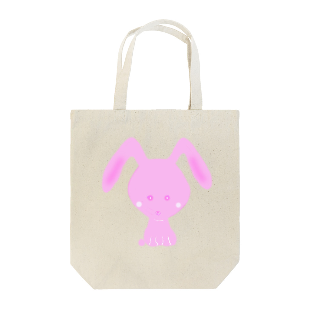 Qsarkのピンクのウサギ Tote Bag