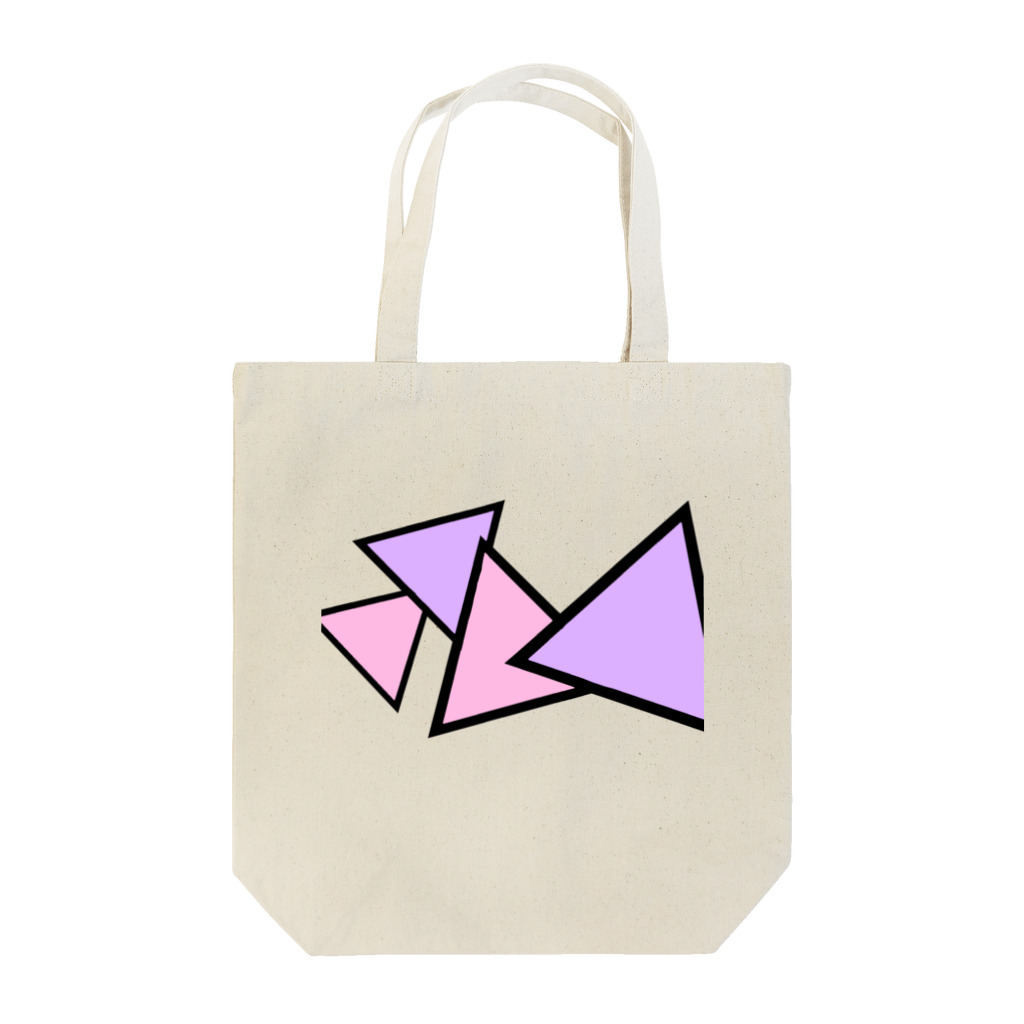 Alulim Official Shopのさんかく（pink×purple） トートバッグ