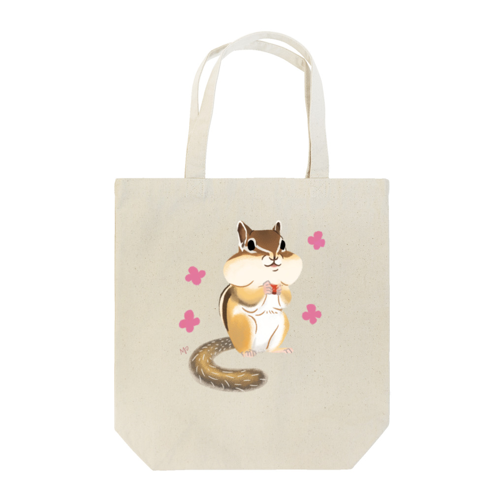 ねずりすSHOPのほっぺぷくぷくシマリス Tote Bag