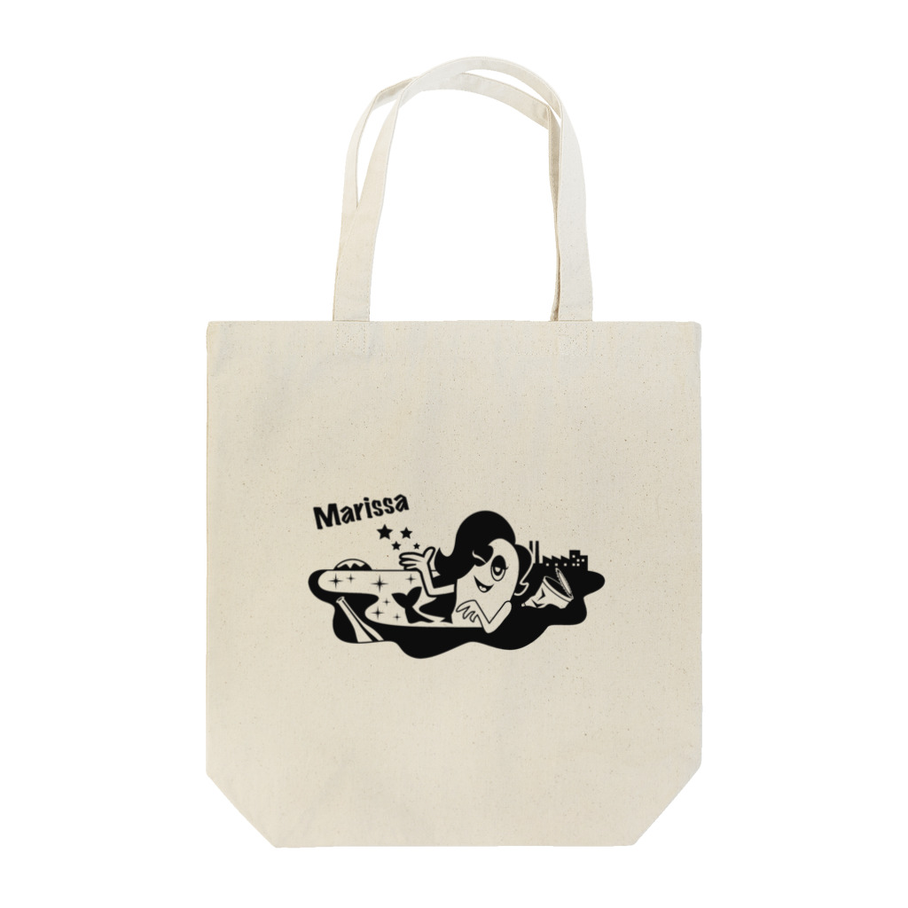 f-monの海のモンスター マリッサ（モノクロ） Tote Bag