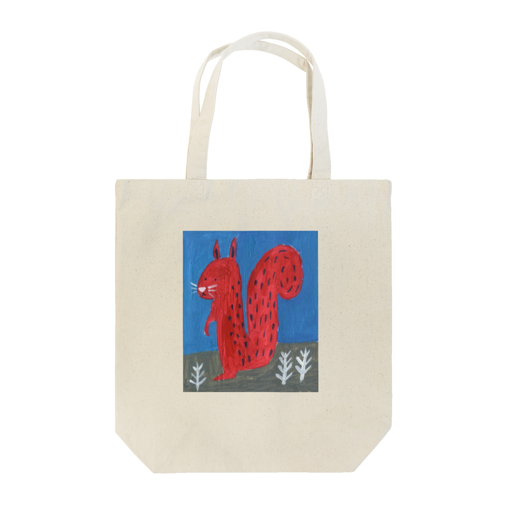 Kumano Shopの赤いリスさんグッツ Tote Bag