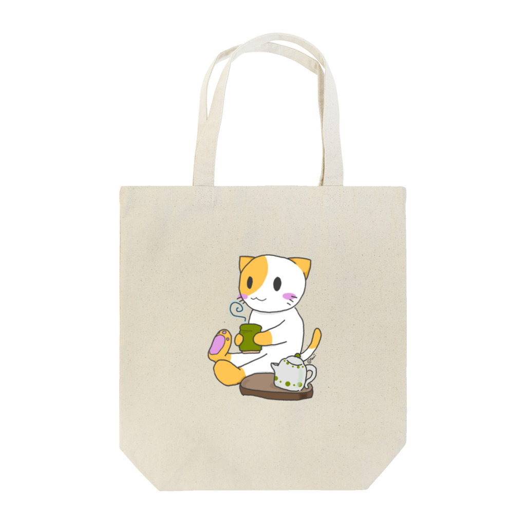 たみ★ずかんのお茶飲むたみねこ Tote Bag