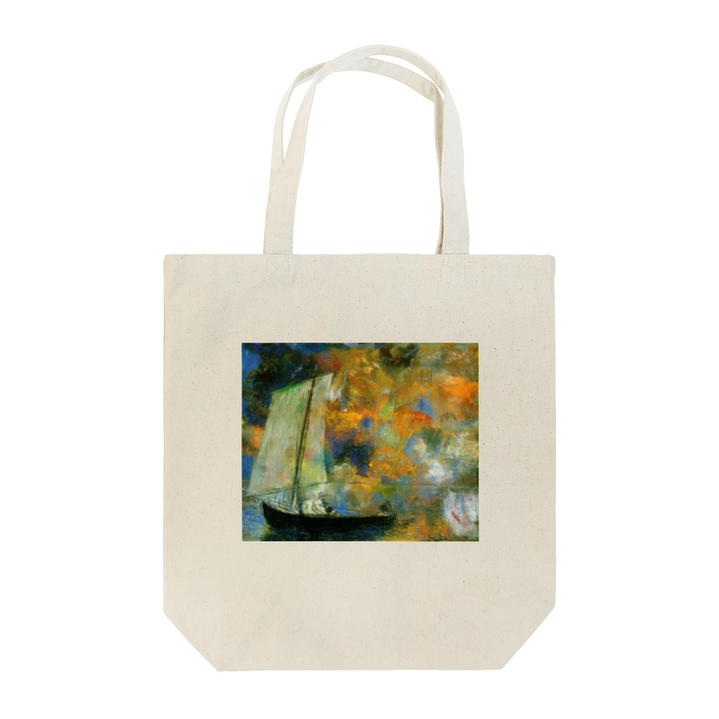 X-Artのオディロン・ルドン / 花雲 (1903) Tote Bag