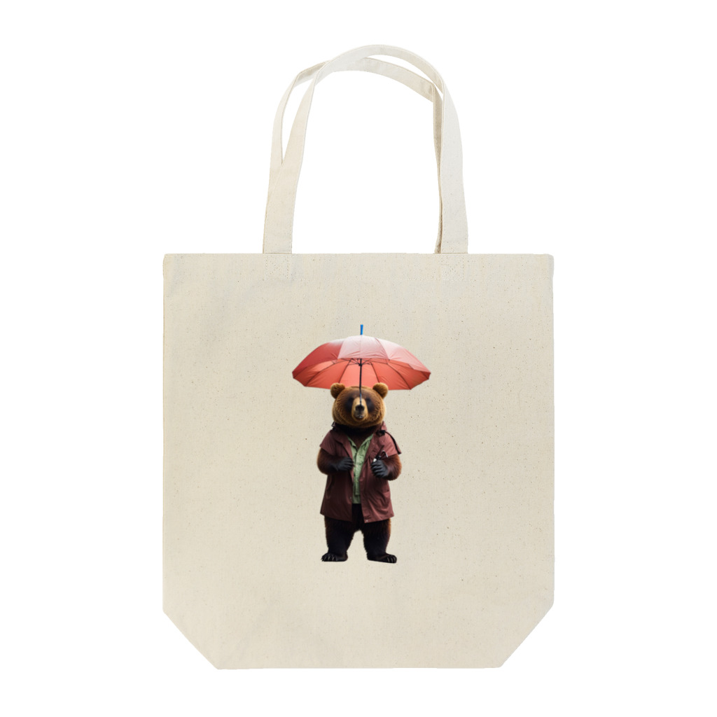 ginyokujiの傘さしクマさん Tote Bag