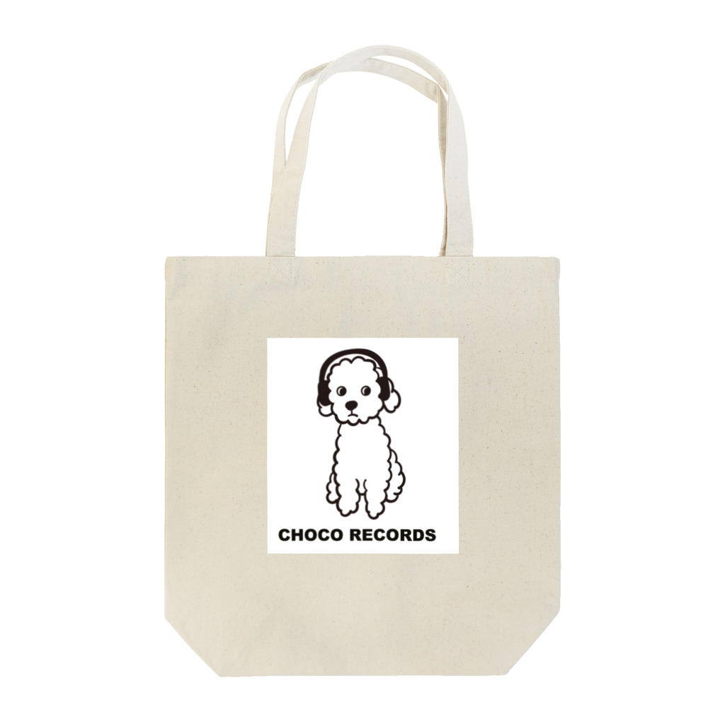 CHOCO RECORDSのCHOCO RECORDS  ロゴ大 トートバッグ