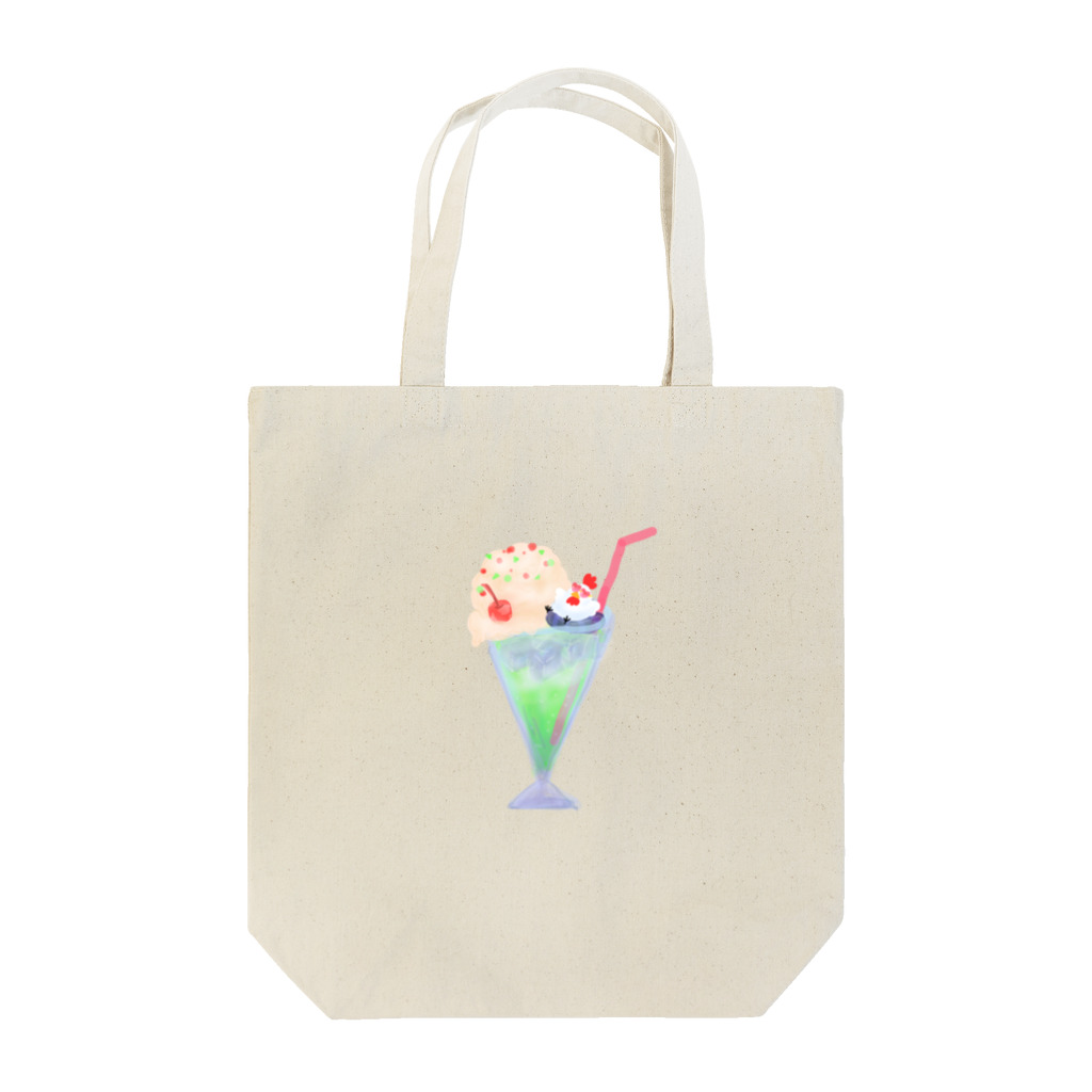 ニワトリやさんのメロンソーダとニワトリ Tote Bag