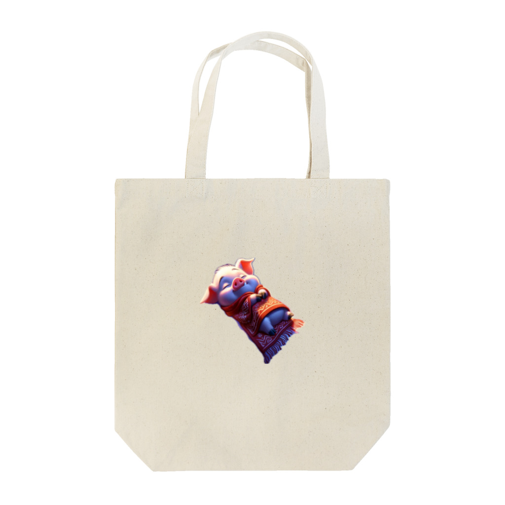 Chibi World（ちびワールド）の猪のウリ坊くん Tote Bag