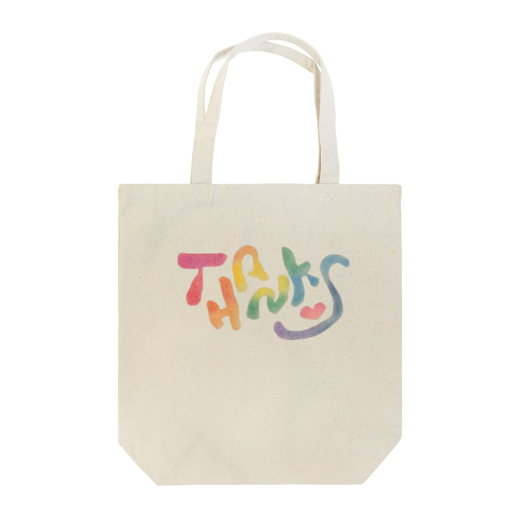 mint shopのカラフルTHANKS! Tote Bag