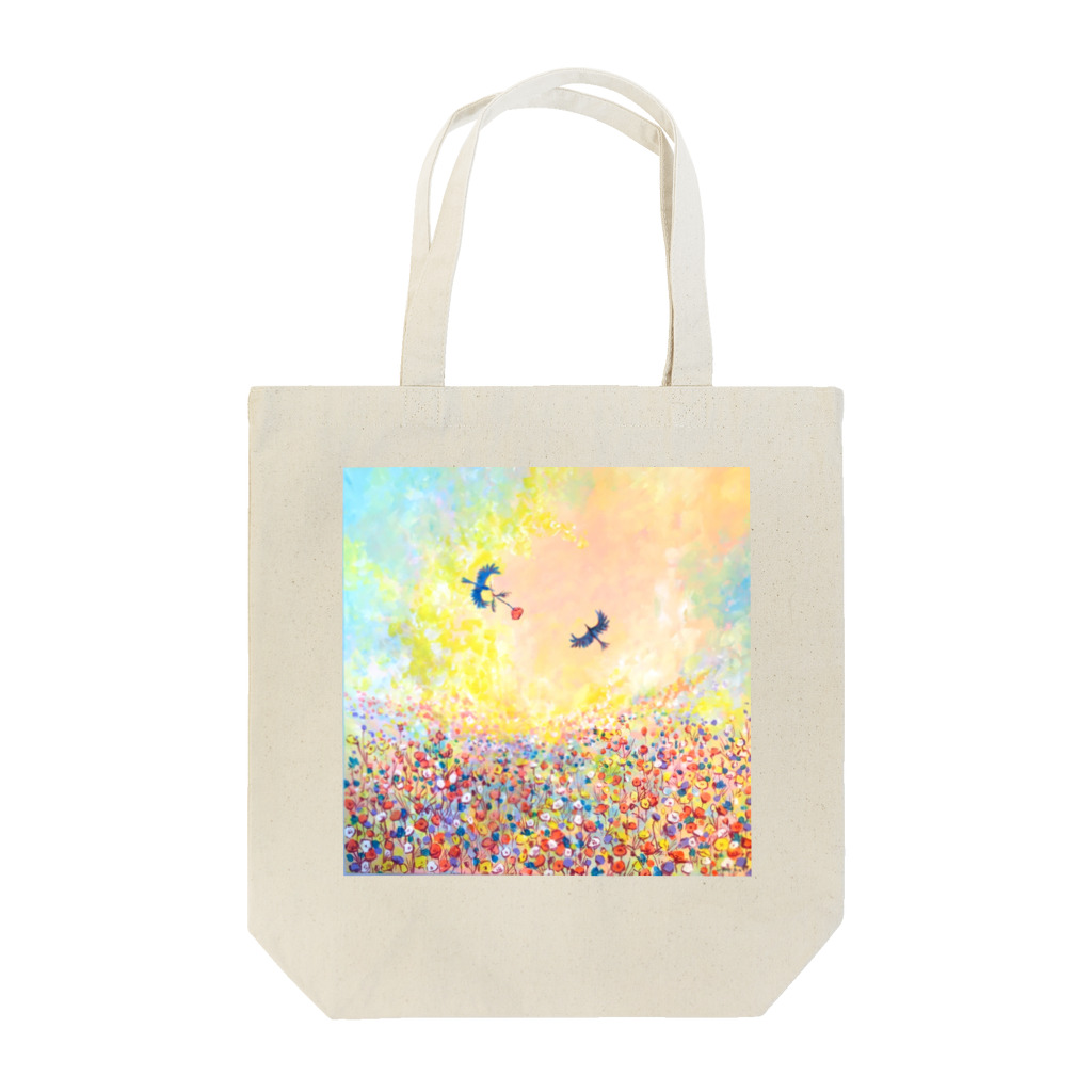 ほっぺこの天空の花畑　 Tote Bag