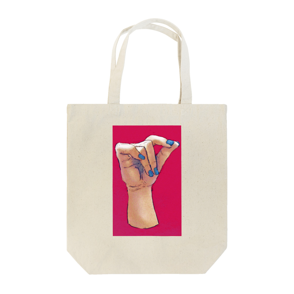 きつねうどんおいしいのHAND-red Tote Bag