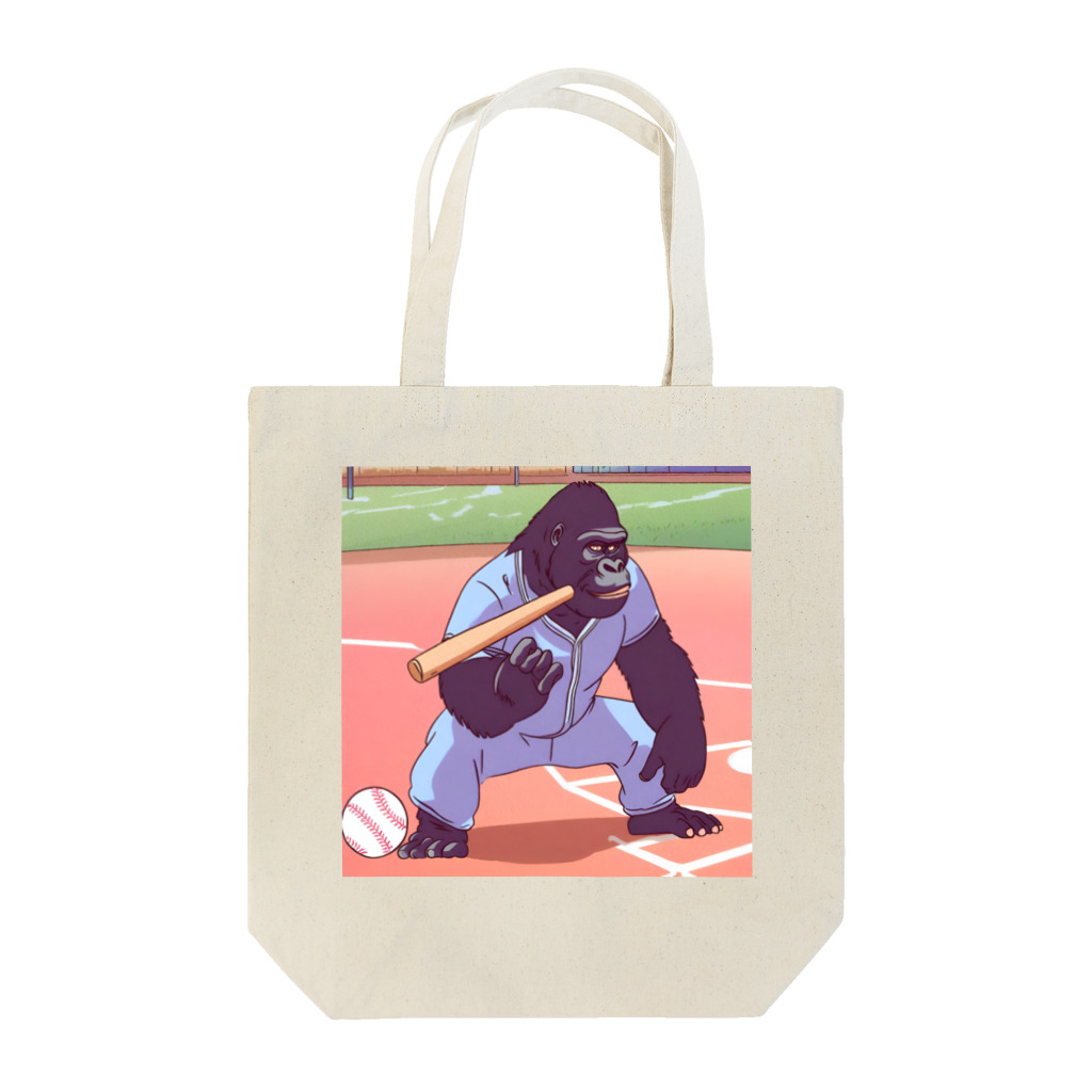 ベースボールゴリラのバットを投げるゴリラ Tote Bag