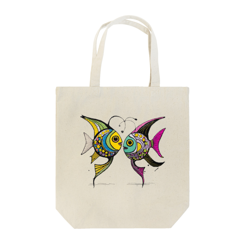 猫魚鳥時々犬等 arte♡のFortune Fish ♡ Tote Bag