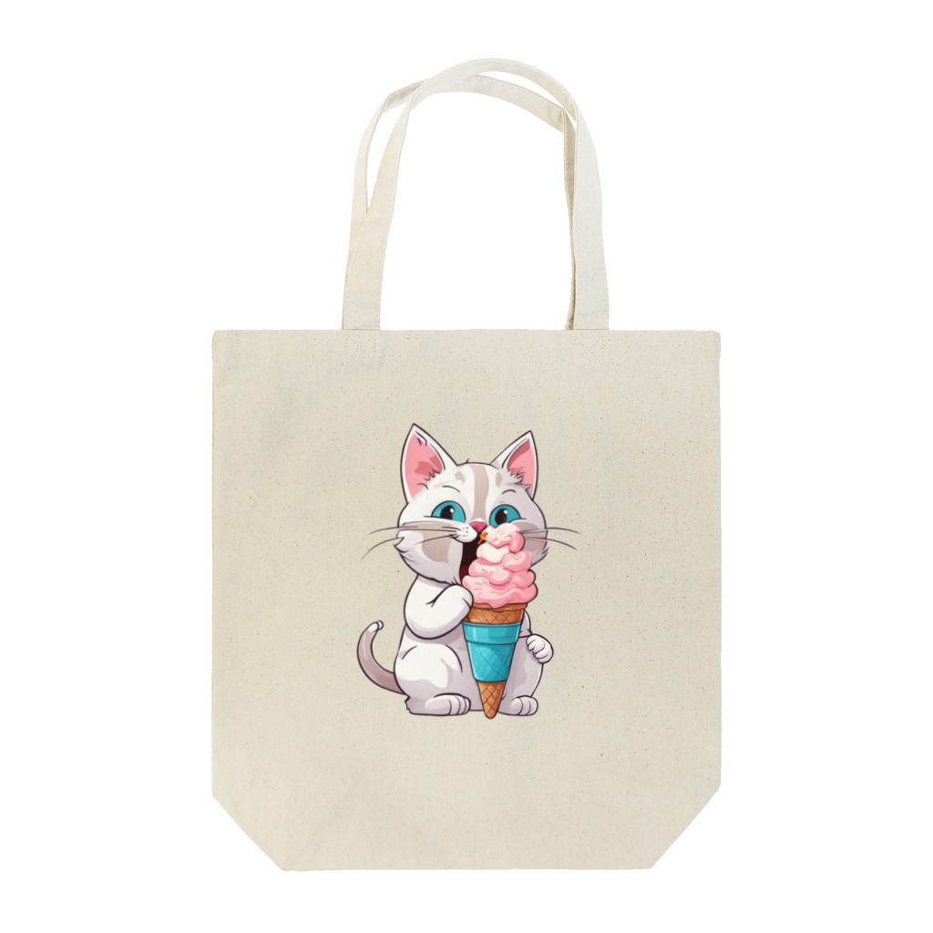 マッスルショッピングのもふもふでかわいい猫 Tote Bag