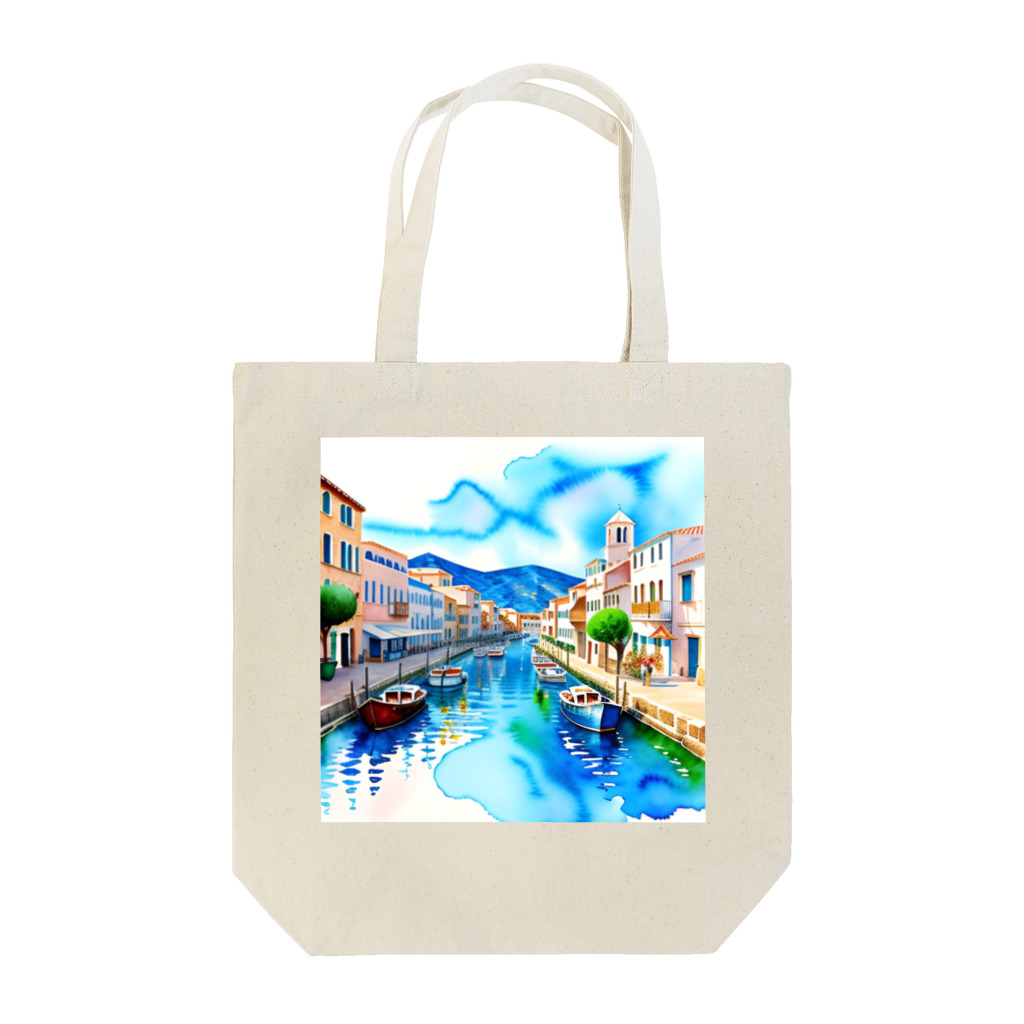 ようこそ　taitaitaro shop へのギリシャの街並み Tote Bag