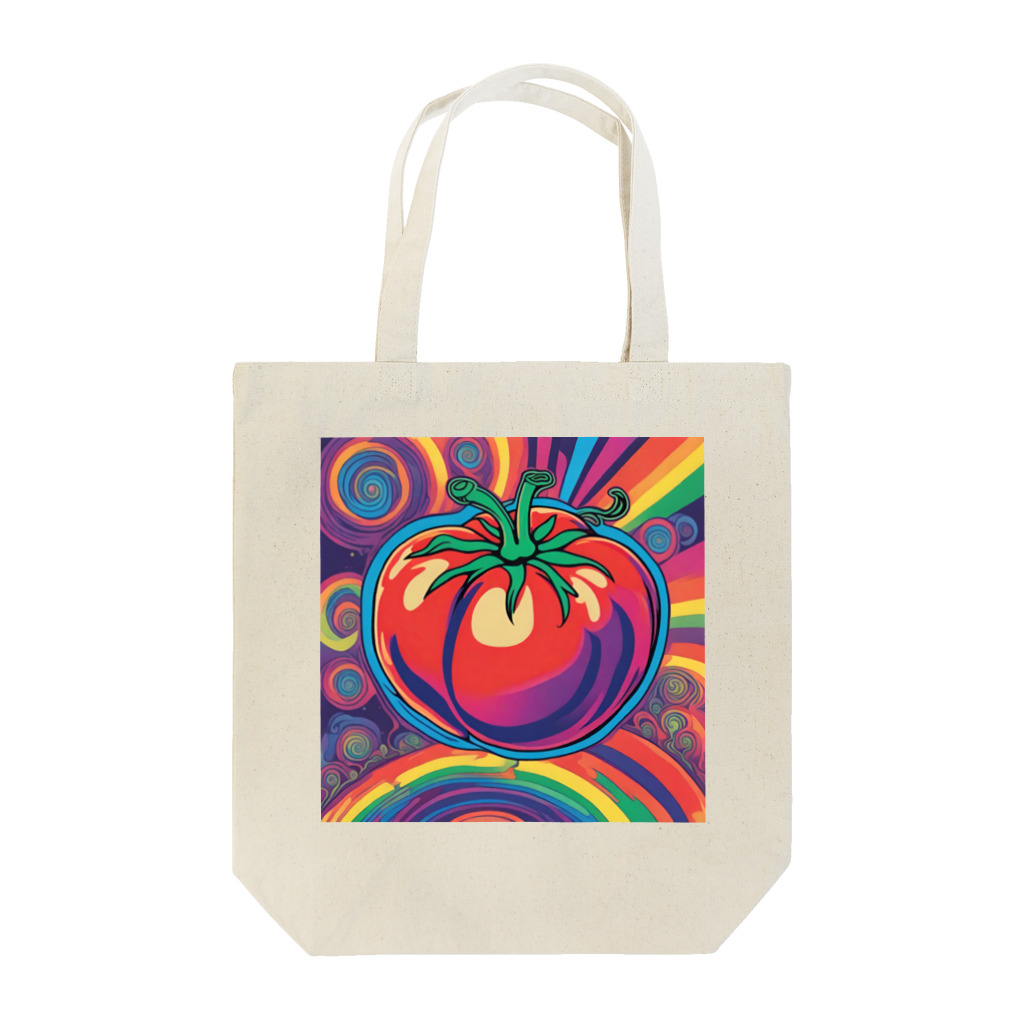 PSYCHEDELIC ARTのPSYCHEDELICトマト Tote Bag