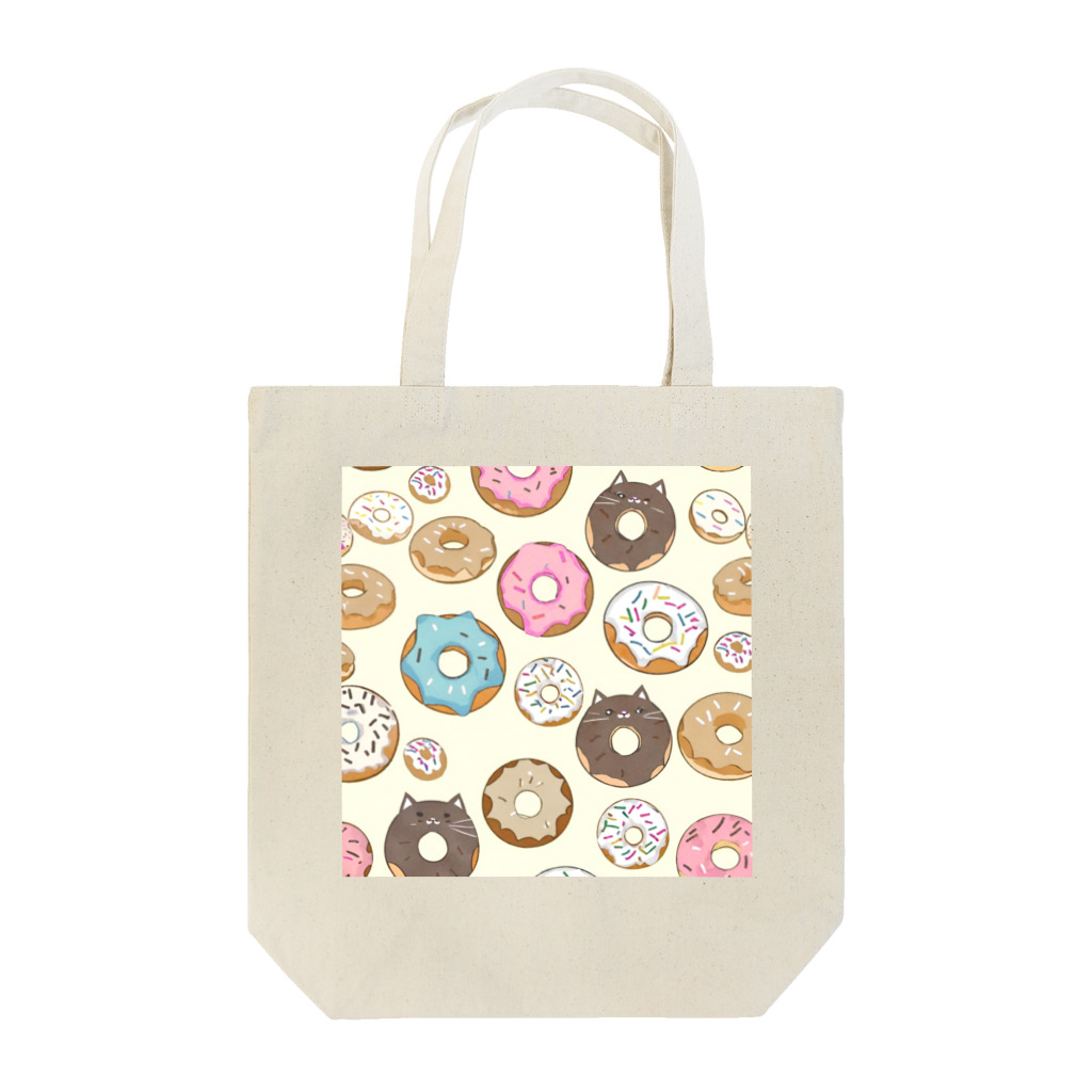 パキュラSHOPのドーナツ、時々ネコドーナツ Tote Bag