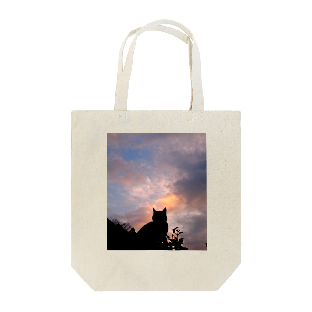 ball tree. ykのsunset cat Tote Bag