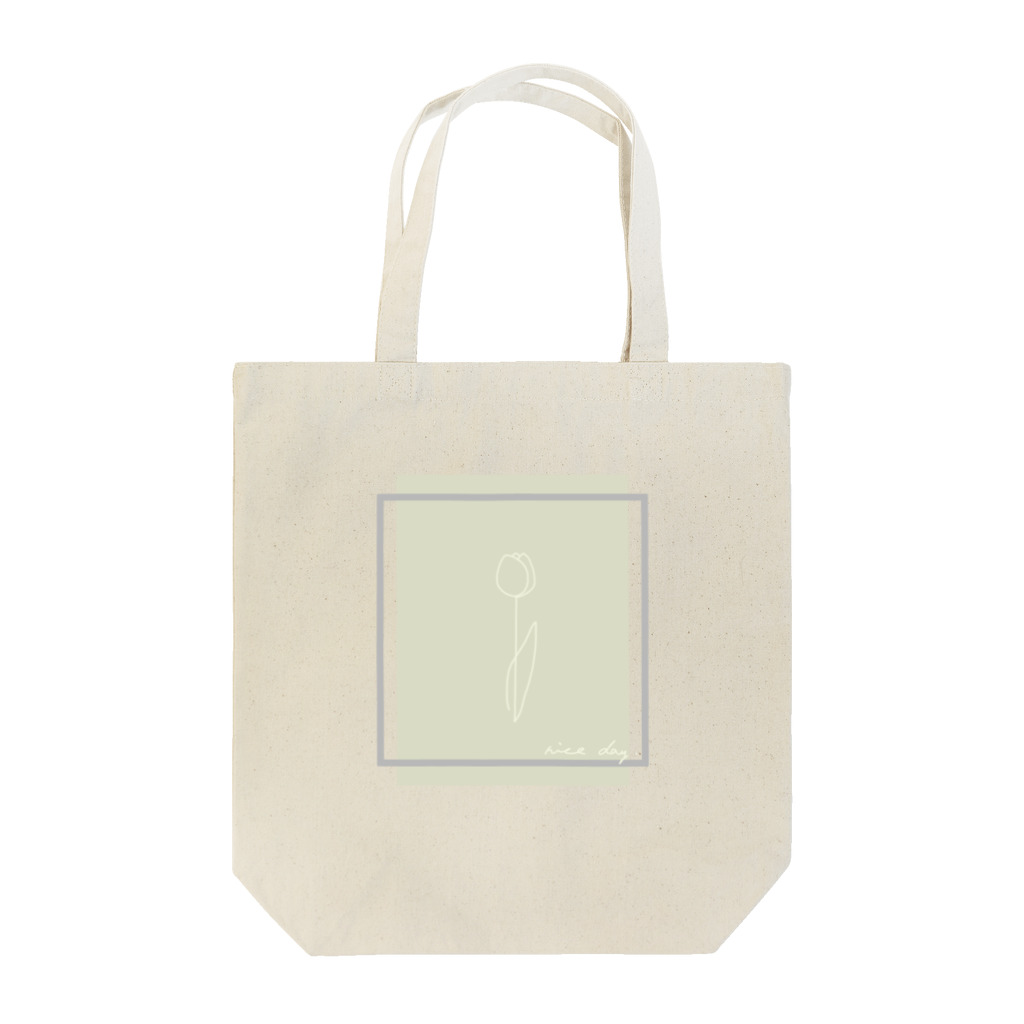 rilybiiのbabygray yellow mintgreen Tote Bag