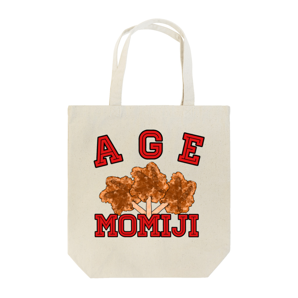 ヘンテコデザイン専門店　SYUNLABOのAGE MOMIJI Tote Bag